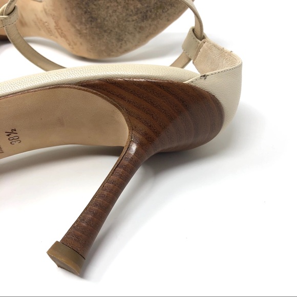 Jimmy Choo London Cream Leather Mary Jane Heel - Picture 9 of 16